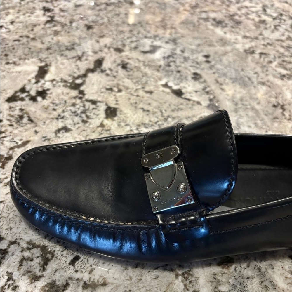 Black Louis Vuitton loafers 10.5 size - Picture 2 of 4